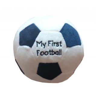 Navy "My First Football" Soft Toy Rattle